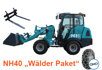 NH40 Hoflader von Numeier mit Wälder Paket